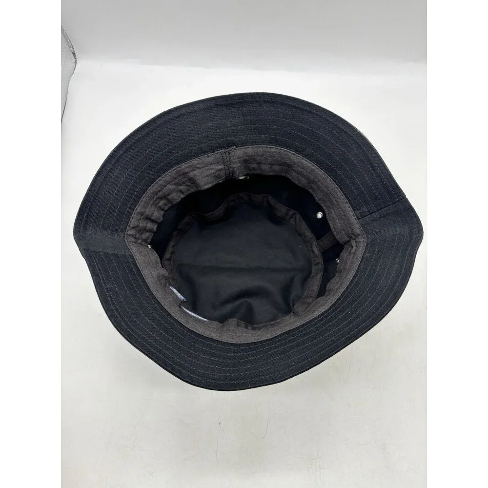 Uber Eats Bucket Hat Black Embroidered Logo Big Accessories 100% Cotto